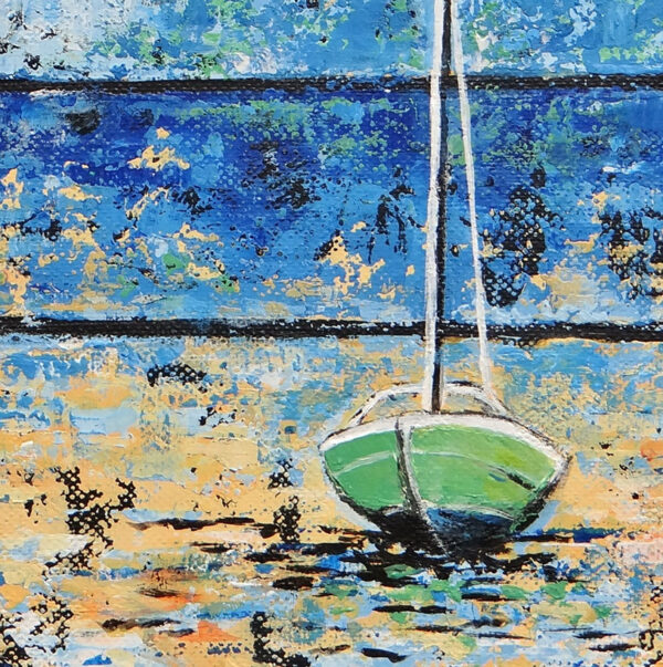 Marée basse en Bretagne - voilier