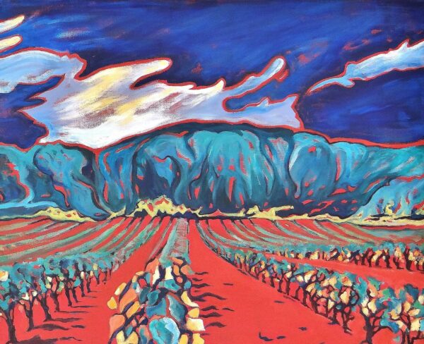 Détail du tableau Terre de Provence, vignoble près de Bandol, par Meryl