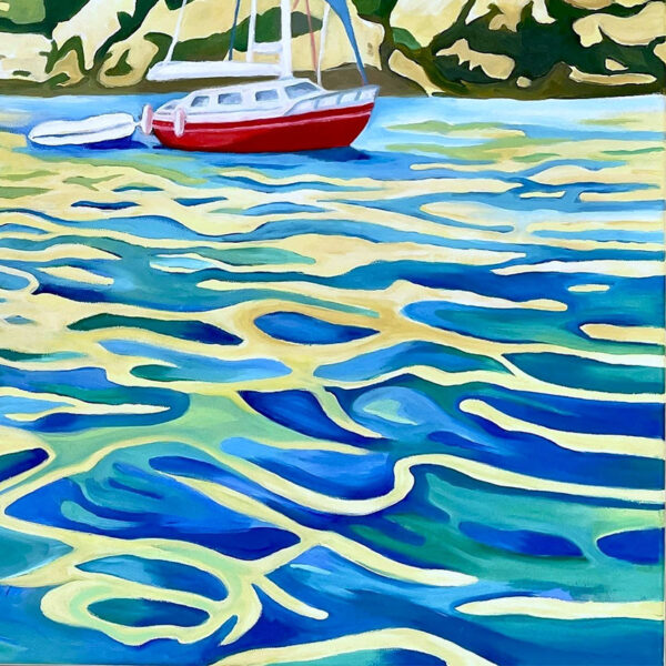 Détail du tableau A fleur d'eau - les vagues en méditerranée