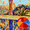 Eden méditerranéen - Détail Détail Flânerie au jardin, Eden méditerranéen, gros plan piscine au jardin